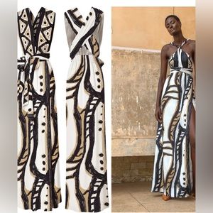 Beautiful African owned / African inspired maxi dress, size XS